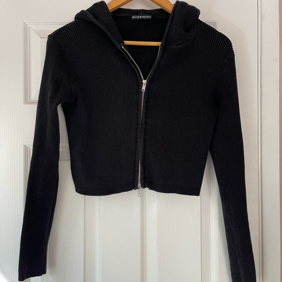Brandy Melville black hoodie - Picture 2 of 4
